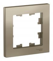 Рамка однопостовая Schneider Electric Atlas Design шампань