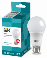 Лампа светодиодная IEK Е27 4000К 15 Вт