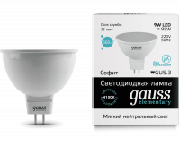 Лампа светодиодная Gauss GU5,3 4100К 9 Вт