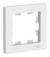Рамка однопостовая Schneider Electric Atlas Design белый