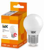 Лампа светодиодная IEK Е27 3000К 5 Вт